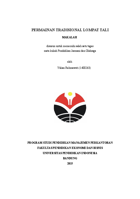 Doc Tugas Permainan Tradisional Yulian Rahmawati Manper B Yulian Rahmawati Academia Edu