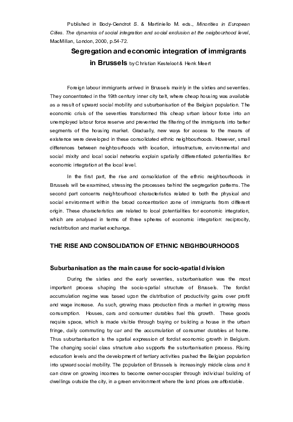 (DOC) Brussels: Post-Fordist Polarization in a Fordist Spatial Canvas