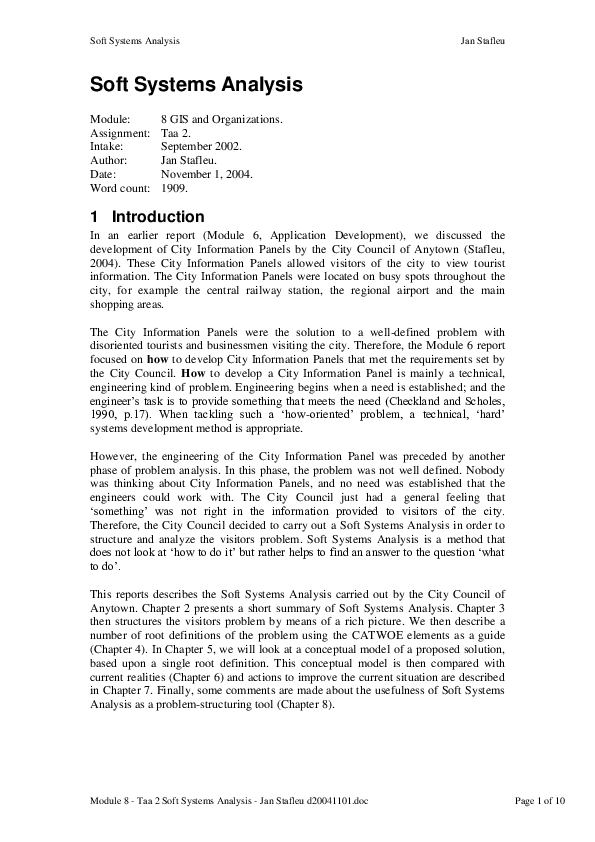 (PDF) Soft Systems Analysis Jan Stafleu Academia.edu
