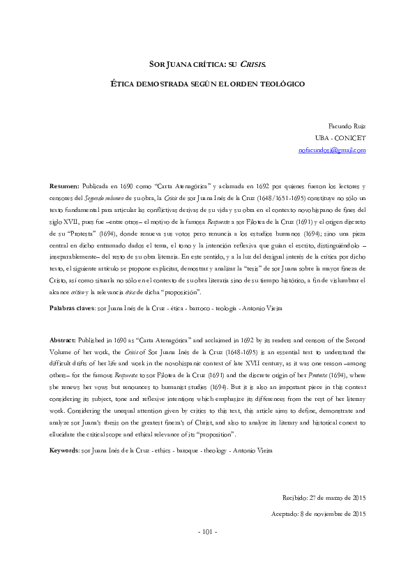 Facundo chapter 1 summary image