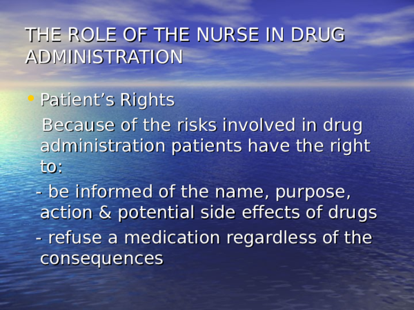 (PPT) FIVE RIGHTS OF DRUG ADMIN powerpoint ACU