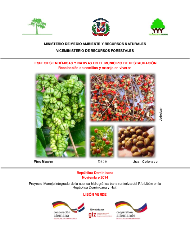 (PDF) Recoleccion de Semillas y Manejo en Vivero especies Endémicas y ...