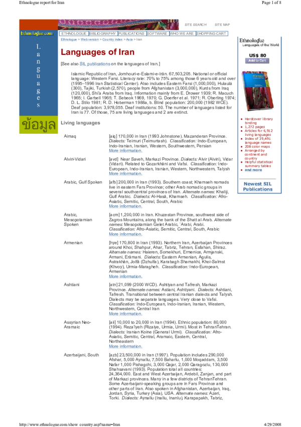 (PDF) Languages of Iran