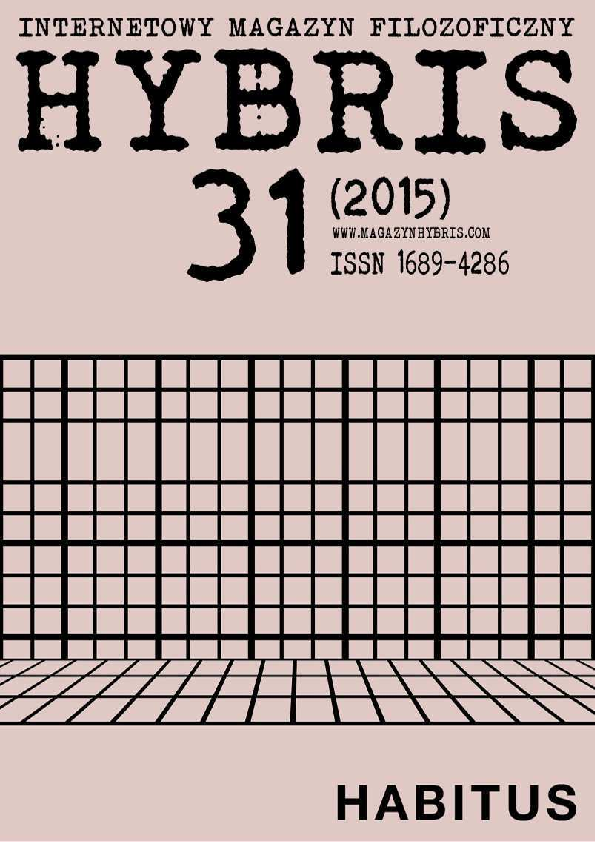 (PDF) Habitus (Hybris nr 31, 2015) — free download