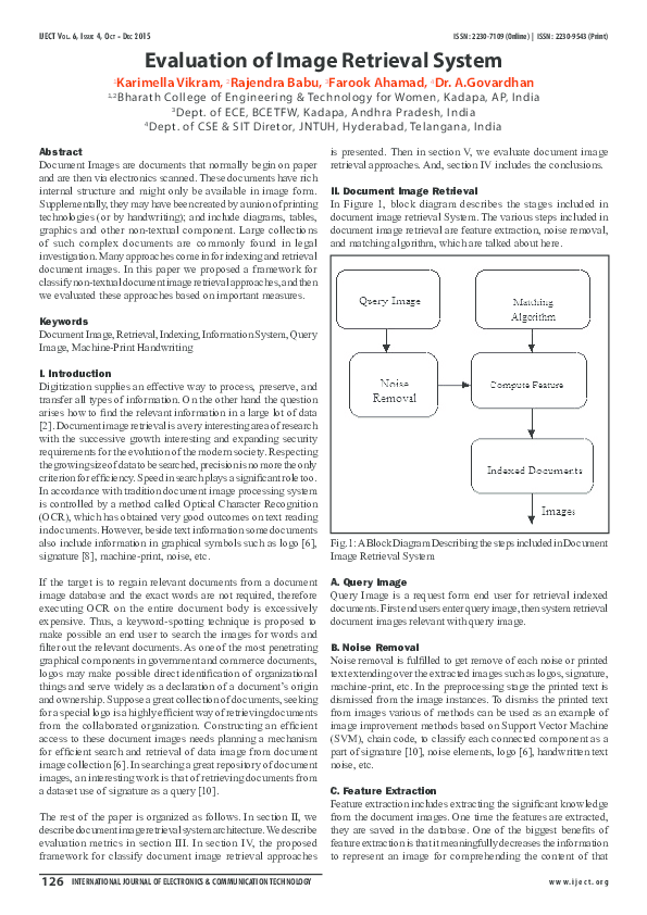 (PDF) Evaluation of image retreival system