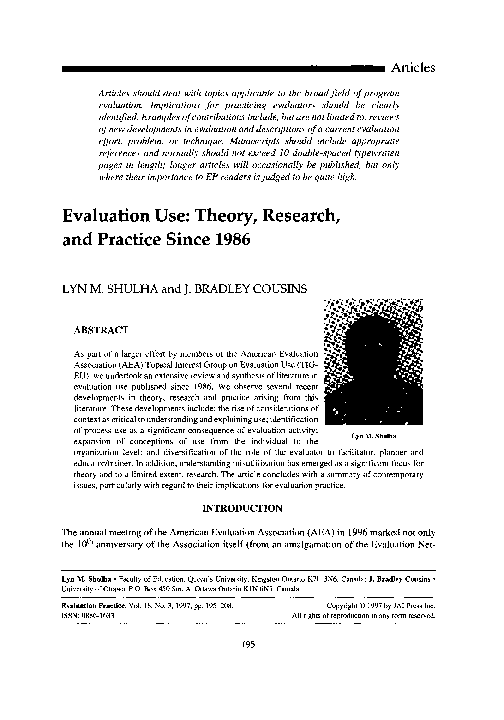 Theory Research And Practice