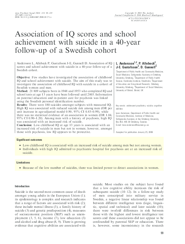 Does High Iq Increase Risk Of >> Pdf Association Of Iq Scores And School Achievement With Does High Iq Increase Risk Of >> Pdf Association Of Iq Scores And School Achievement With