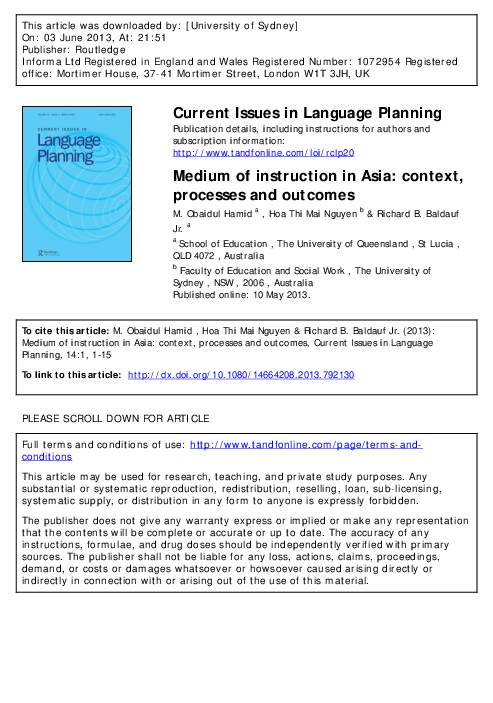 PDF) Hamid, M., Nguyen, H.T.M, Baldauf Jr, R. (2013). Medium