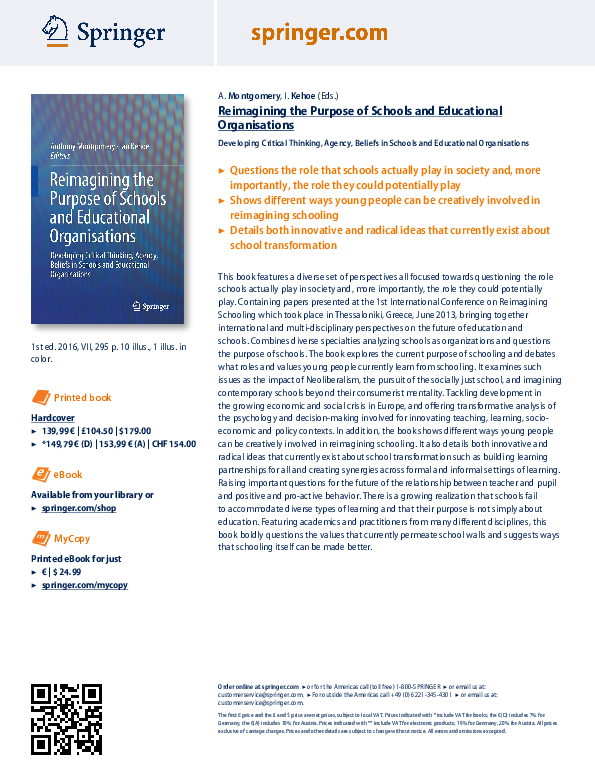 (PDF) Reimagining School as a Space for Building Learning Partnerships ...