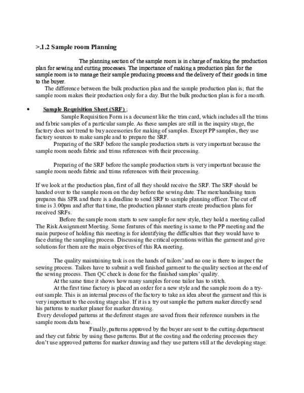 (DOC) Sample room management