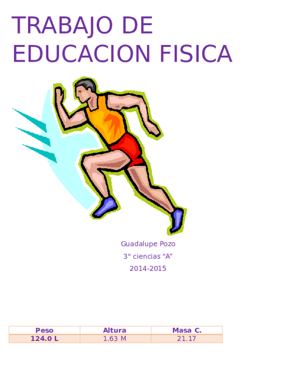 (DOC) TRABAJO DE EDUCACION FISICA EsteFany