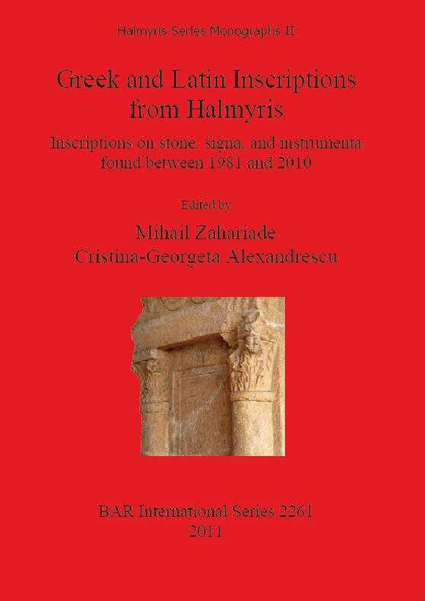 (PDF) Greek and Latin Inscriptions from Halmyris Inscriptions on stone ...