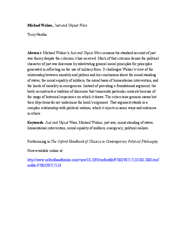 Unjust war essay 05 picture