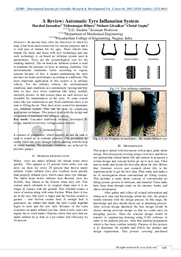 (PDF) A Review: Automatic Tyre Inflanation System
