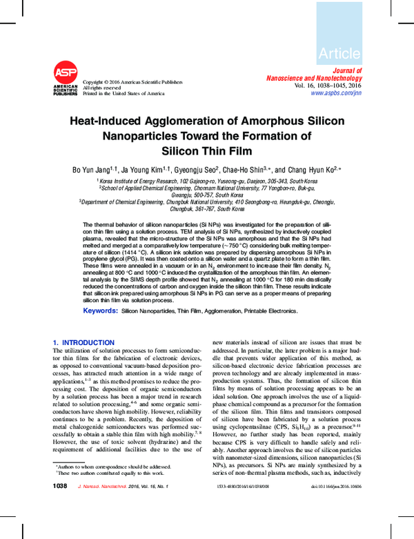 (PDF) Journal of Nanoscience and Nanotechnology