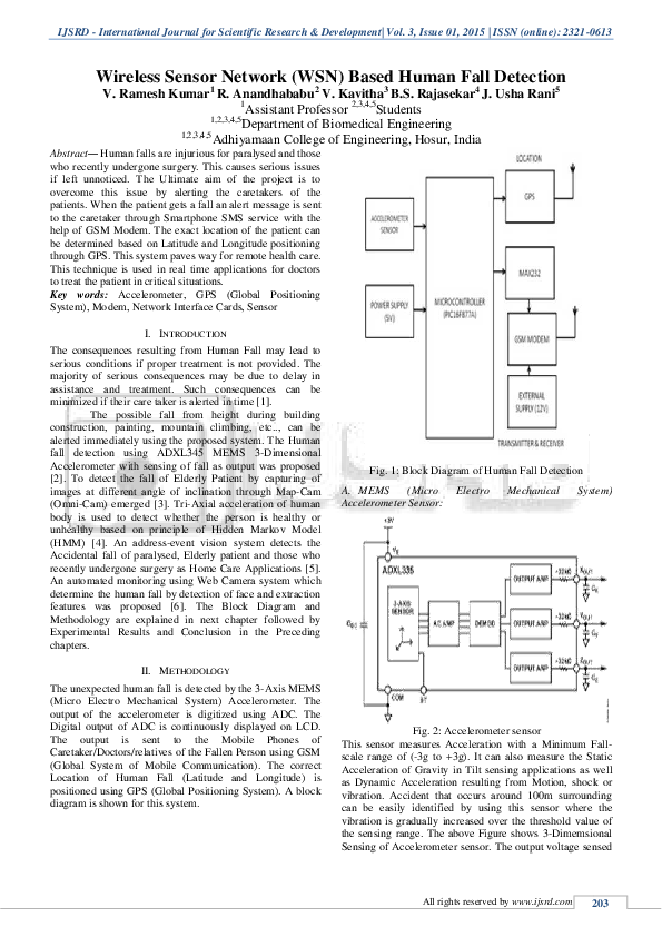 (PDF) Wireless Sensor Network Based Human Fall Detection