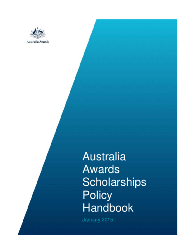 (PDF) Australia Awards Handbook Mia Rahmannia Academia.edu