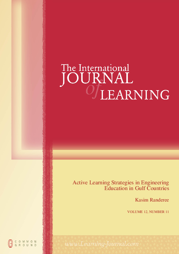 (PDF) Active Learning Strategies In Engineering Education In Gulf Countries