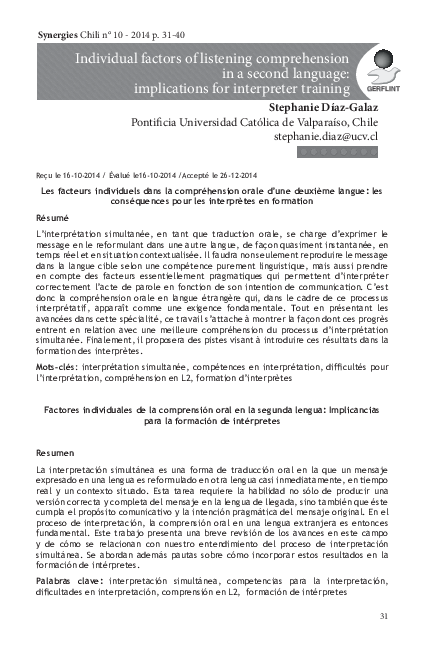 (PDF) Individual differences in L2 listening comprehension ...