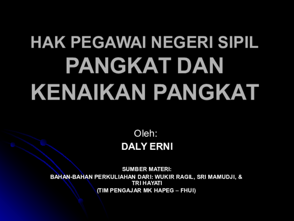 Ppt Kenaikan Pangkat Armia Thaleb Academia Edu