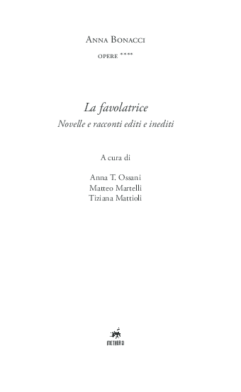 (PDF) Racconto, variazione, fantasmi: Anna Bonacci e la complicità ...