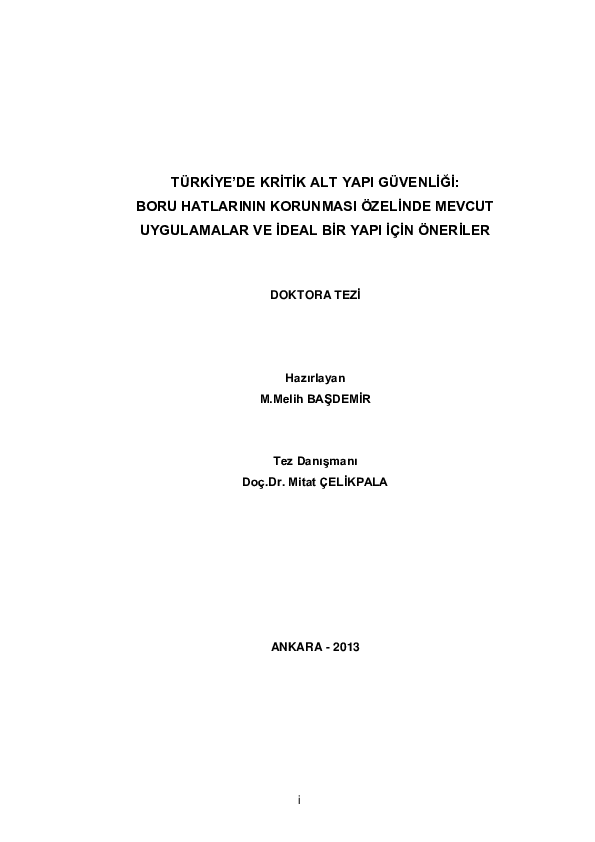 Pipeline Security Ph.D Dissertation