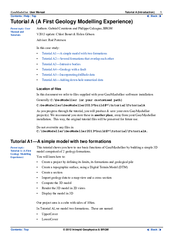 (PDF) Geo Modeller Case Study A Nam Thuoc Academia.edu
