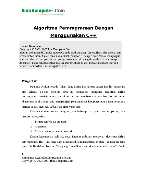 (DOC) Algoritma C++