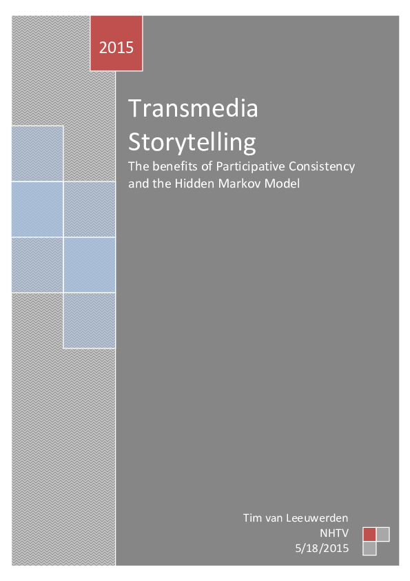 Transmedia Storytelling: The benefits of Participative Consistency and the Hidden Markov Model