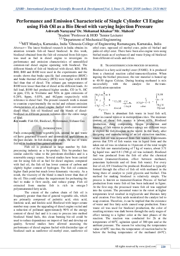 (PDF) Performance And Emission Characteristic of Single Cylinder CI ...