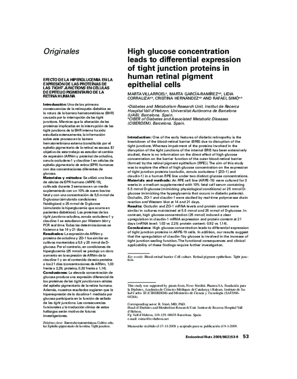 (PDF) High glucose concentration leads to differential expression of ...