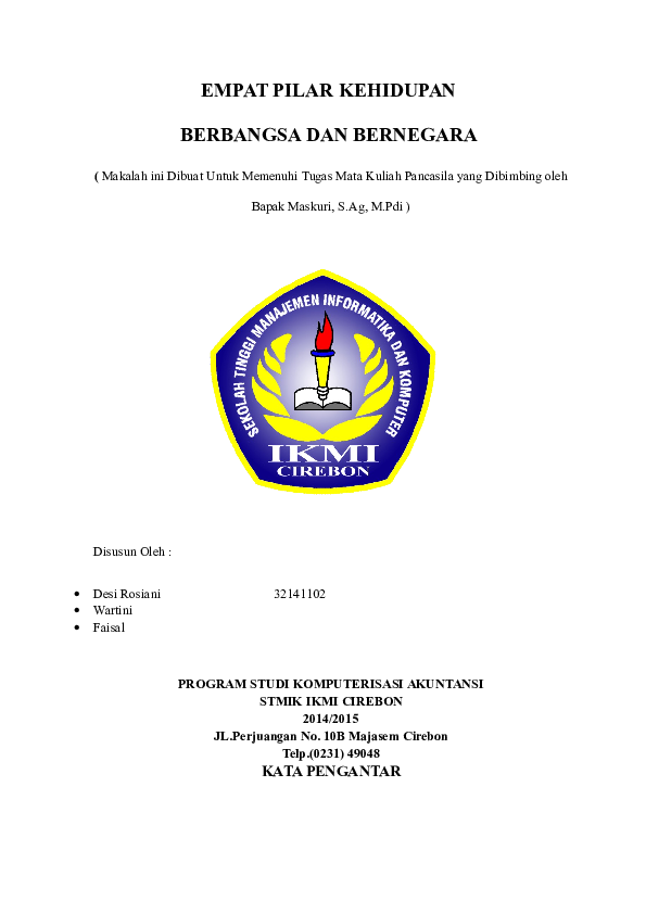 (DOC) sosialisasi 4 pilar kebangsaan Dessy Rosiani