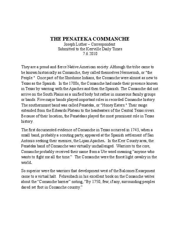 Comanche indians essays 04 picture