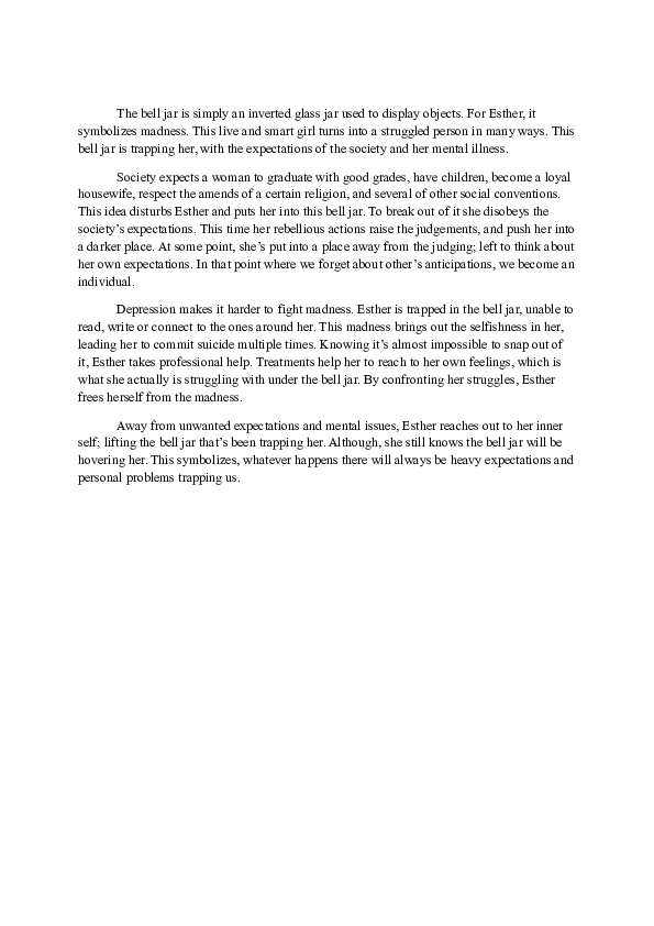 (DOC) The bell jar Elif Baysak Academia.edu