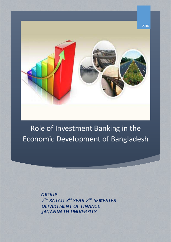 (PDF) Role of Investment Banking in the Economic Development of Bangladesh