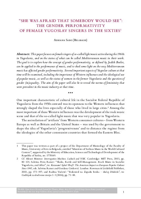 Gender performativity essay image