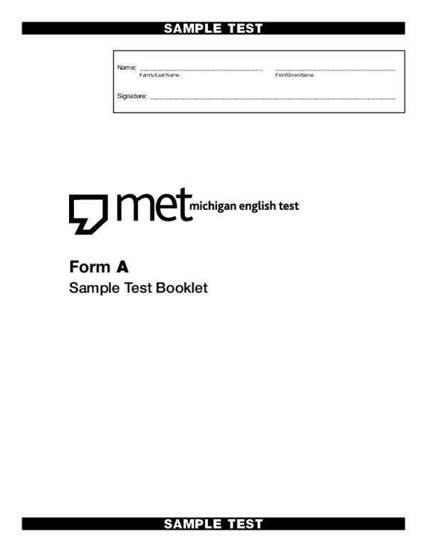 (PDF) MET Sample Test A DIANA CAROLINA PINZÓN HERNANDEZ Academia.edu