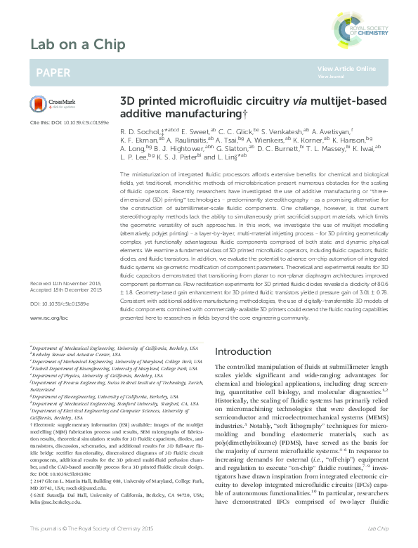 (PDF) 3D printed microfluidic circuitry via multijet-based additive ...