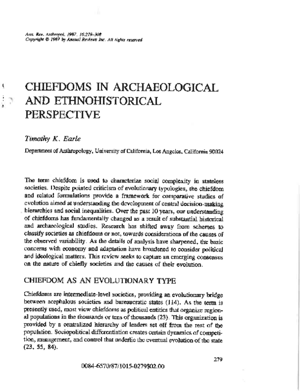 Essays on chiefdoms picture