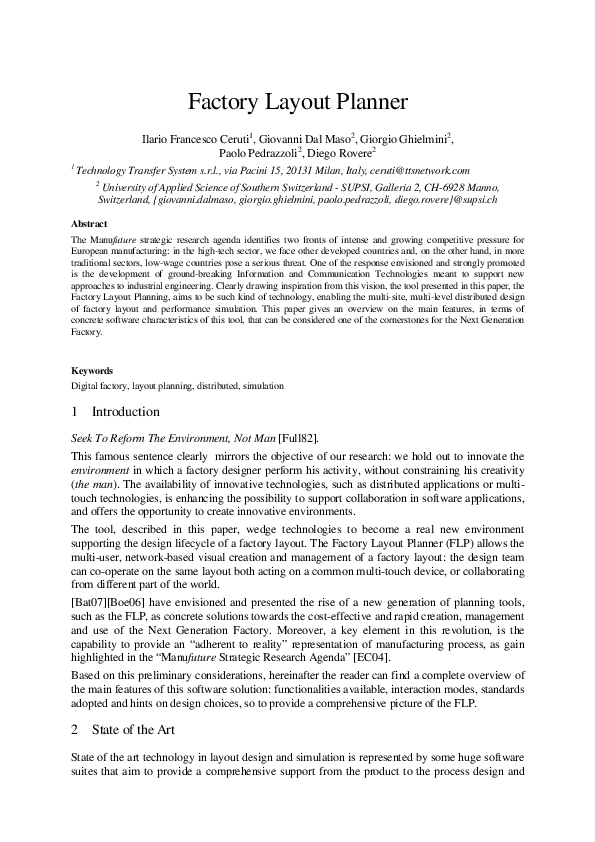 (PDF) Factory Layout Planner