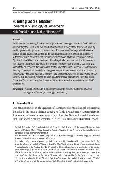 Thesis on missiology picture