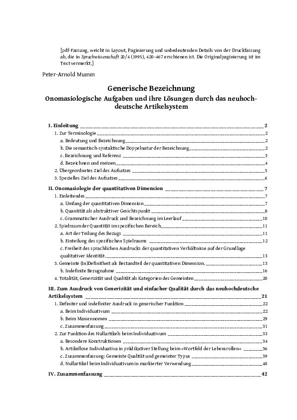 (PDF) Generische Bezeichnung PeterArnold Mumm Academia.edu