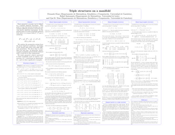 (PDF) Triple structures on a manifold