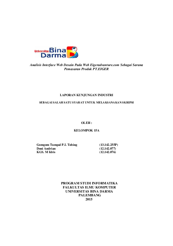 Pdf Laporan Kunjungan Industri Gomgom Tumpal P L Tobing Gom Gom L Tobing Academia Edu Pdf Laporan Kunjungan Industri Gomgom Tumpal P L Tobing Gom Gom L Tobing Academia Edu