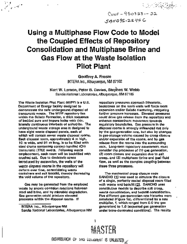 (PDF) Using a multiphase flow code to model the coupled effects of ...