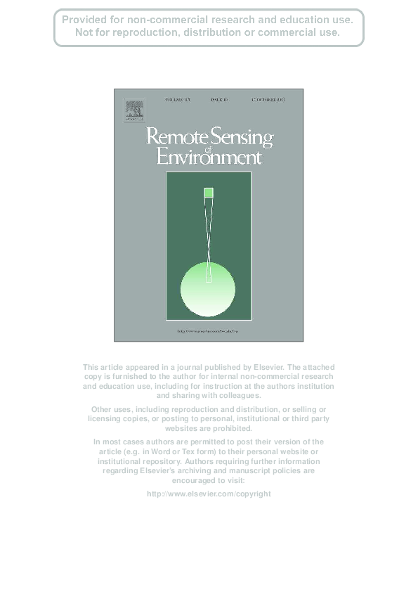 (PDF) Remote sensing chlorophyll a mapping of optically waters (rías ...
