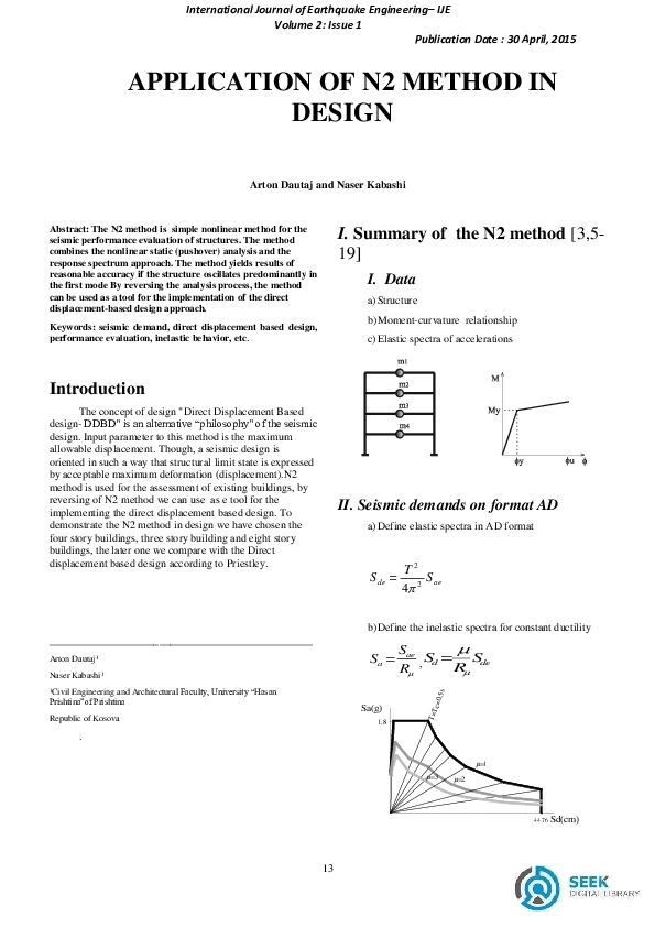 (PDF) APPLICATION OF N2 METHOD IN DESIGN