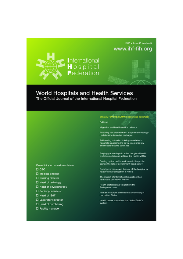 (PDF) Human resources and healthcare delivery in the United States