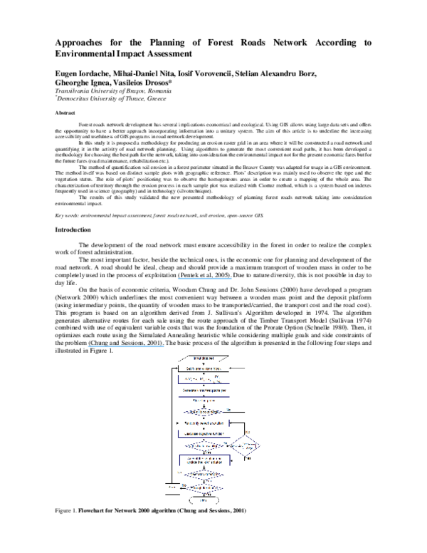 (PDF) Approaches for the Planning of Forest Roads Network According to ...