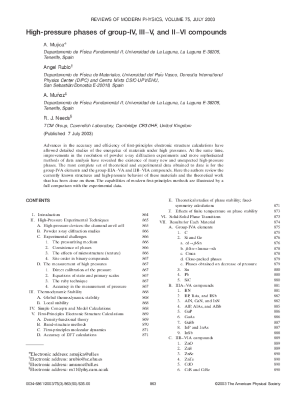 TP-Link Deco X50 -XE200無線LANルーター PDF) High-pressure phases of group-IV, III–V, and II–VI compounds